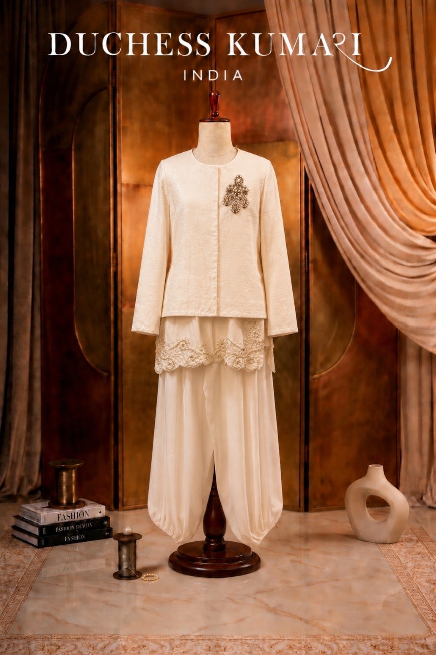Zariah Ivory Pearl Harem Set