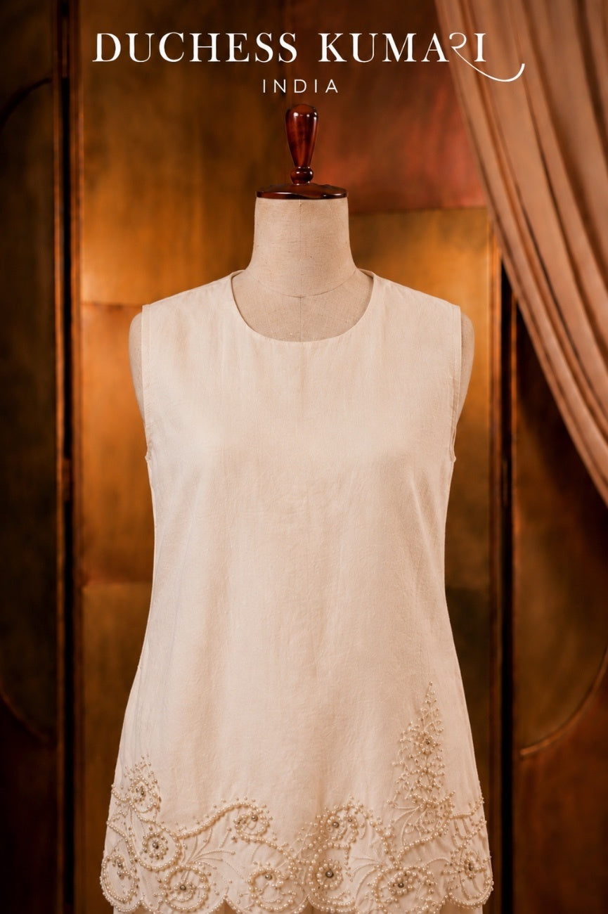 Zariah Ivory Pearl Harem Set