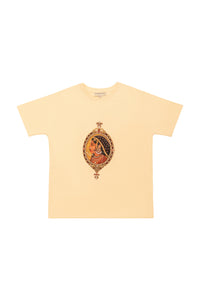 White Embroidered Padmini Miniature Designer T-shirt