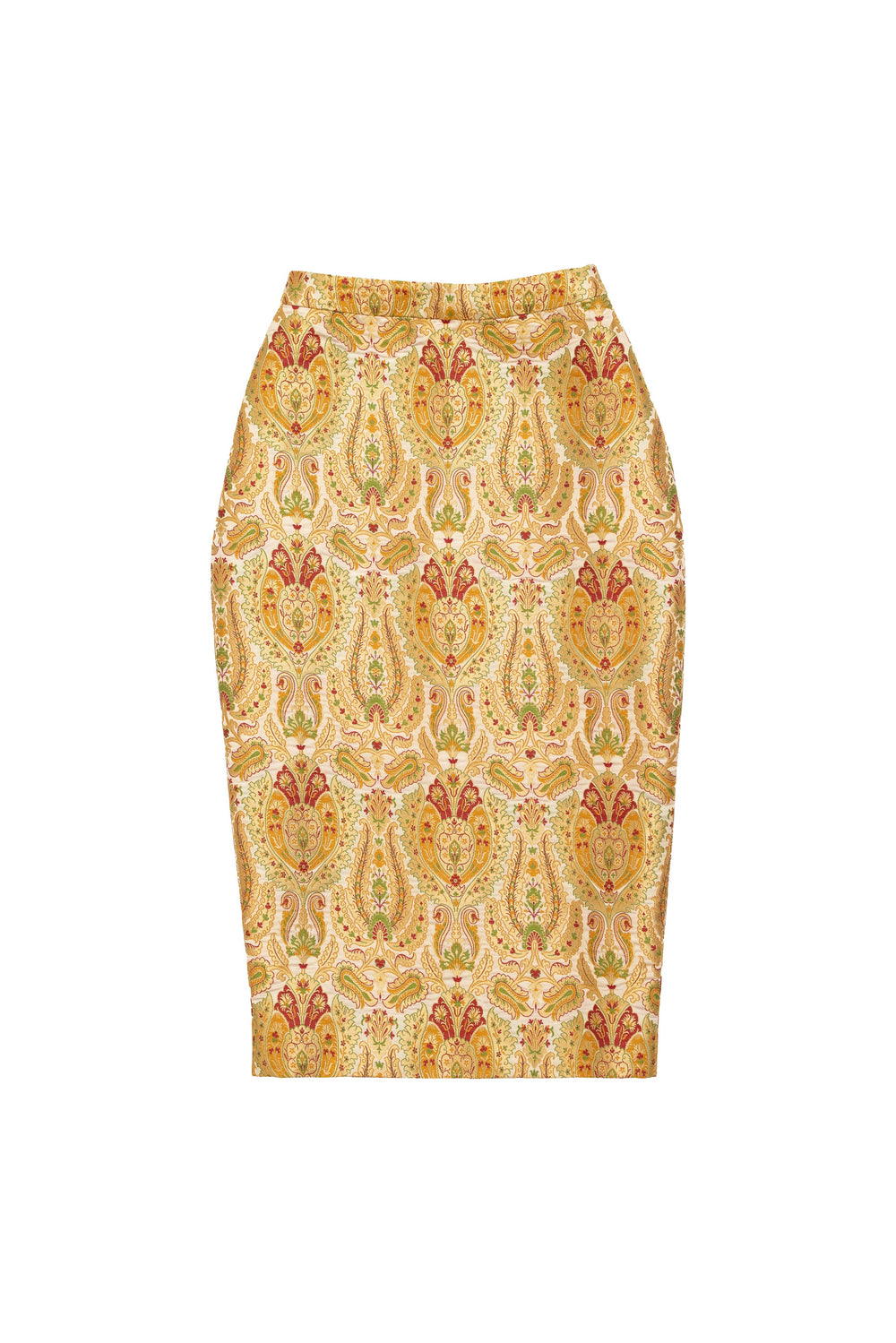 Regal Kinkhab Brocade Mid-length Pencil Skirt