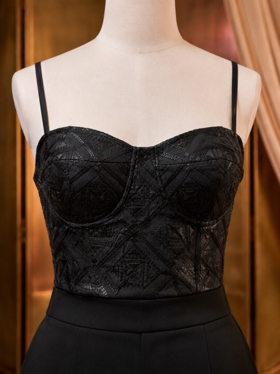 Noir Badla Corset