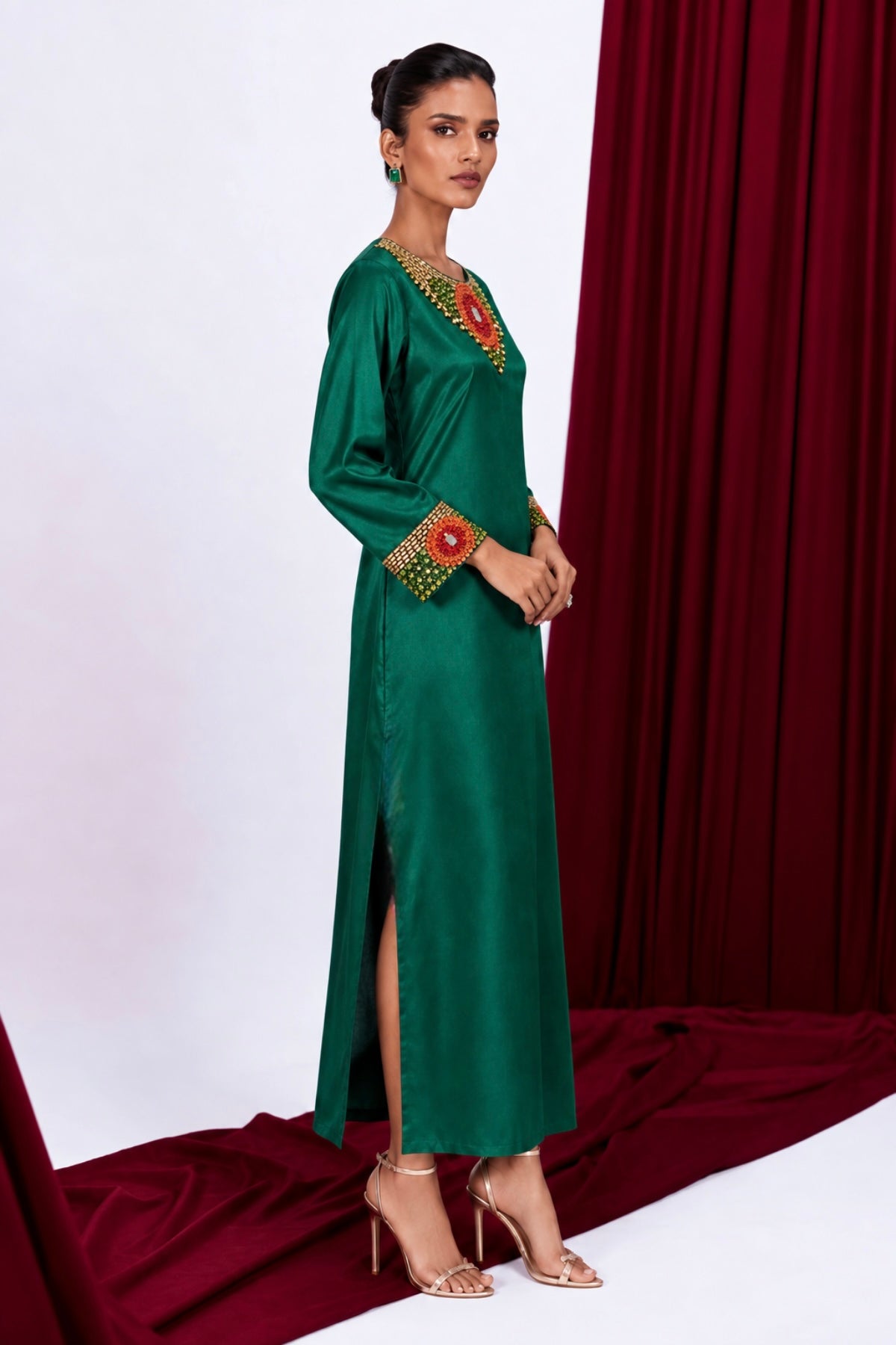 The Emerald Soleil Kaftan