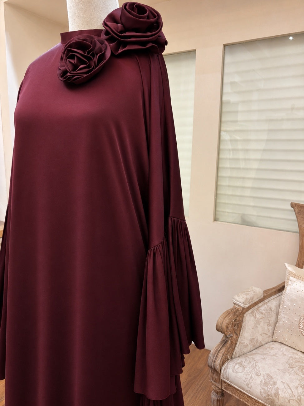 Bordeaux Rose Kaftan