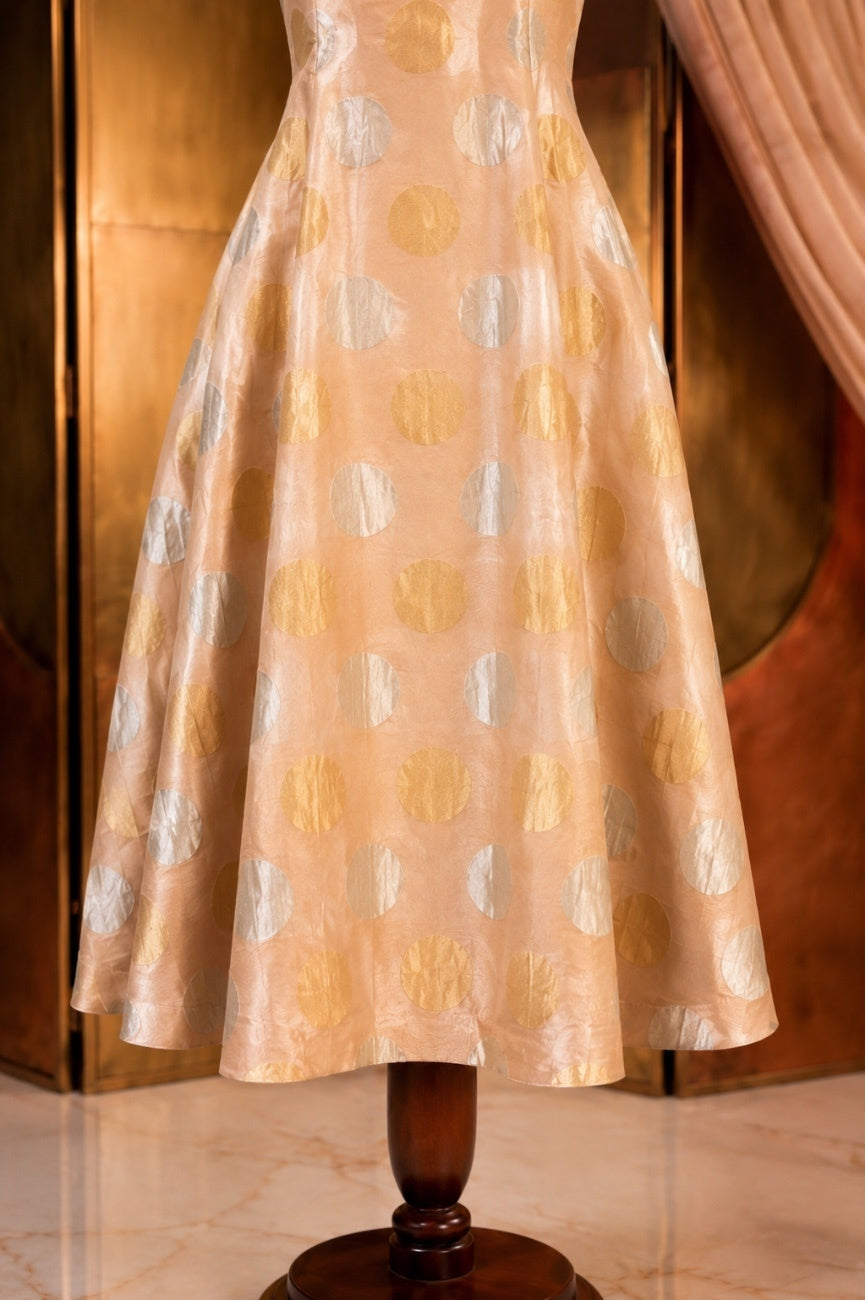 Blush Polka Dress