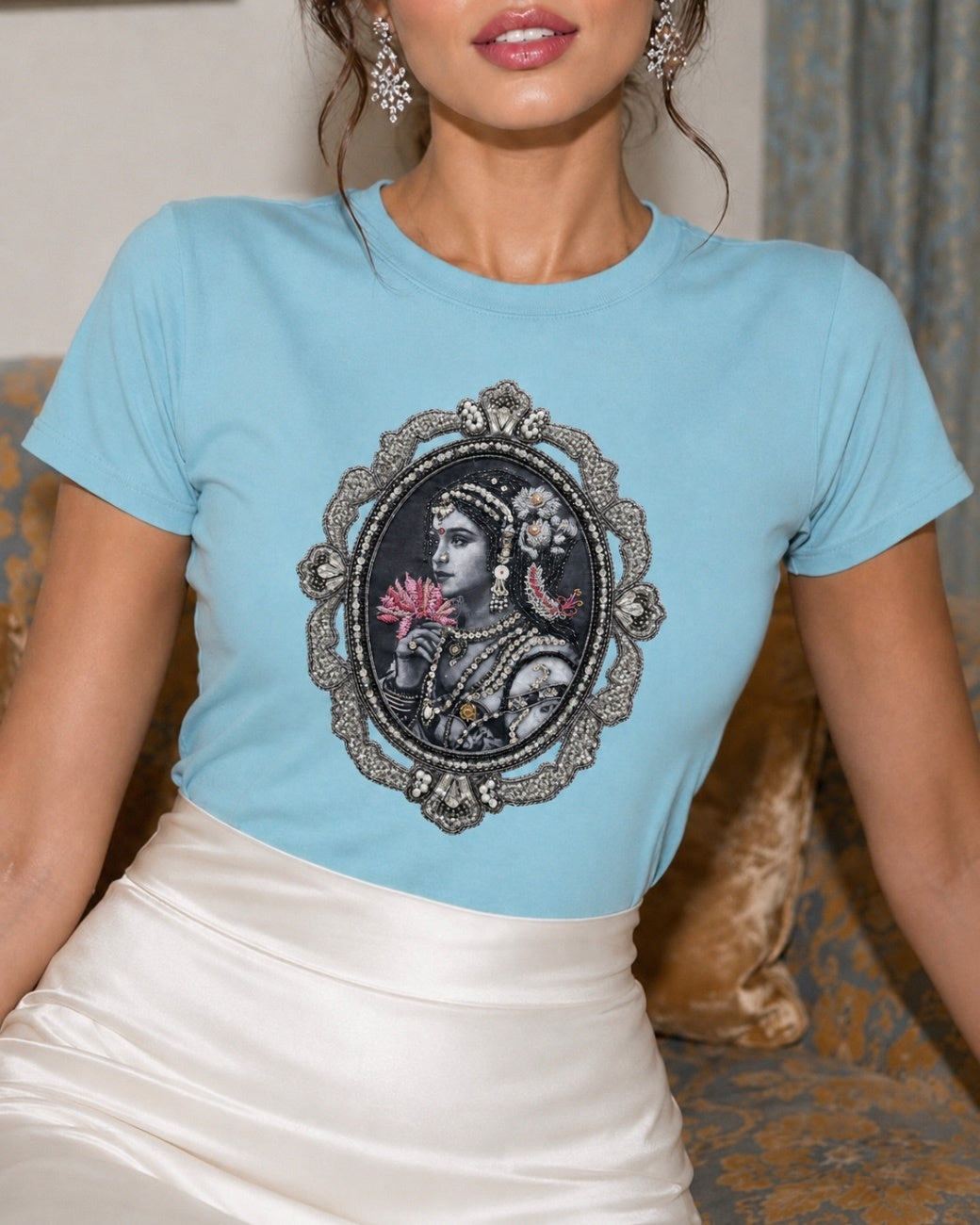 Duchess Kumari embroidered designer  tees for women- India UAE USA