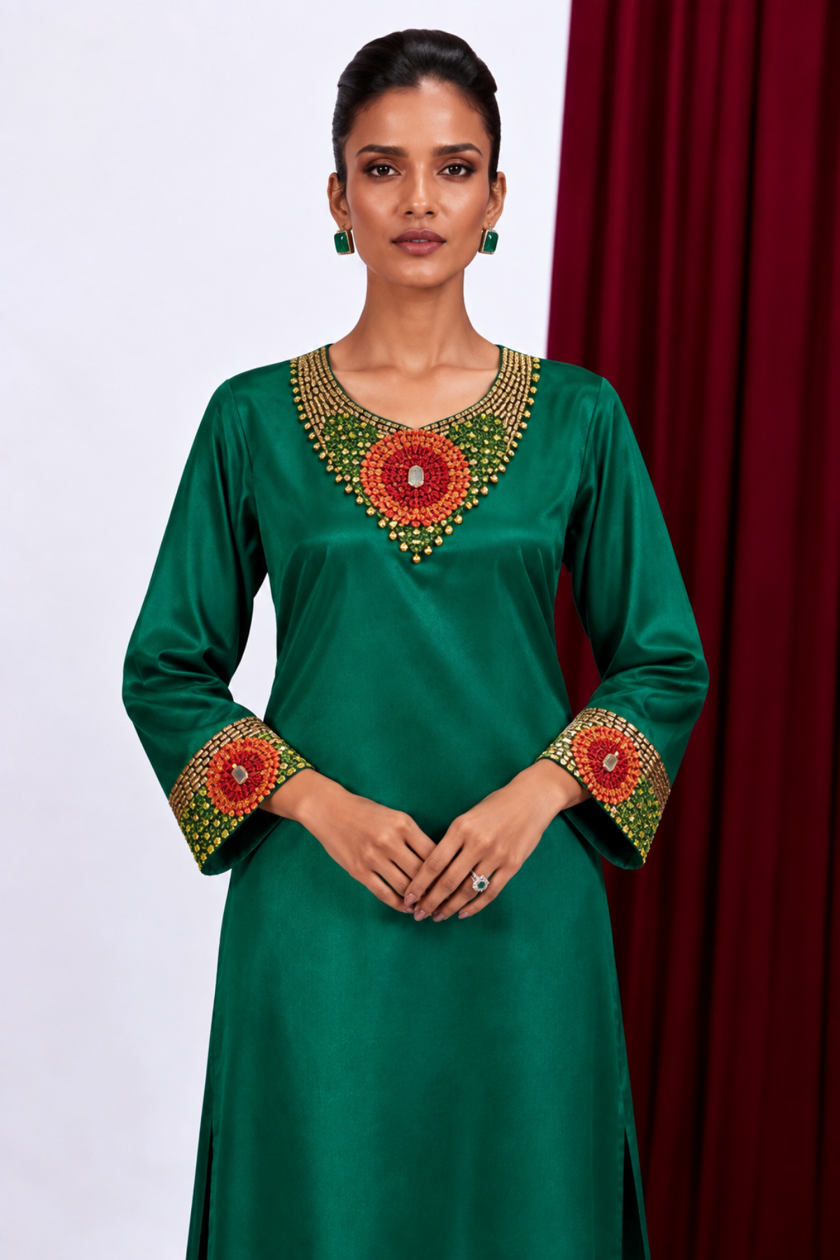 The Emerald Soleil Kaftan