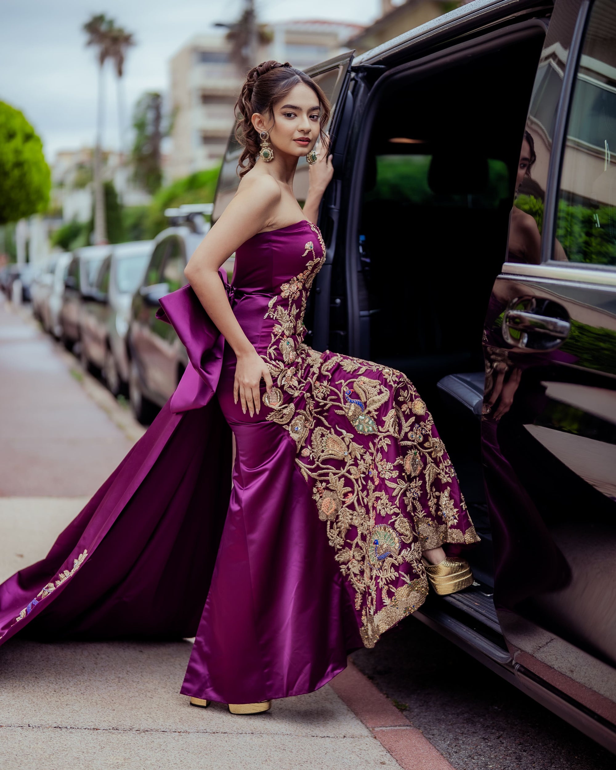 Amara Gown Tree of Life Edition Royal Plum / M Amara Gown Tree of Life Edition Royal Plum / M