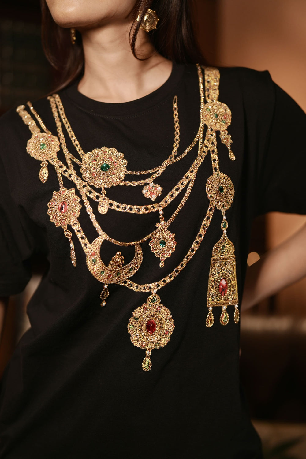DK Jewel Embroidered T-Shirt - Second Image