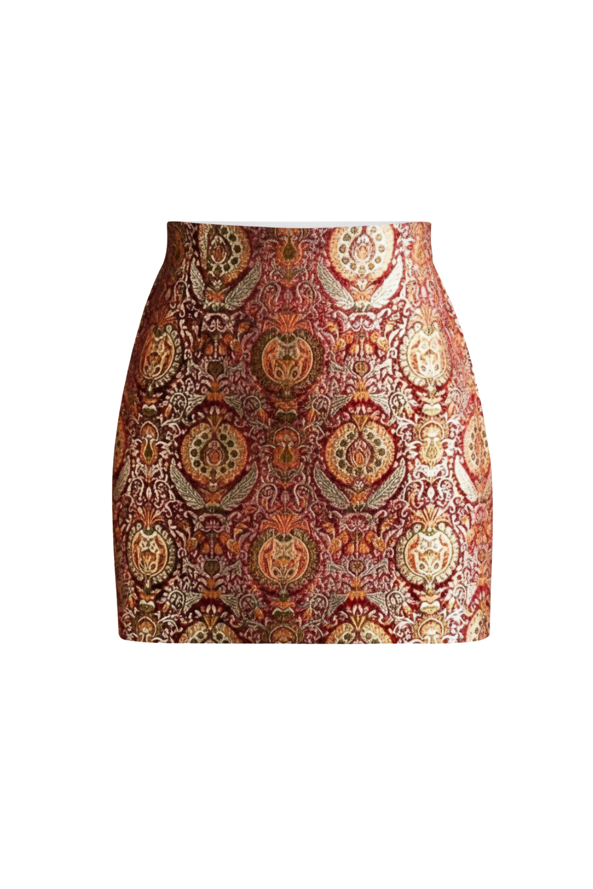 Rajkumari Brocade A-line Mini Skirt