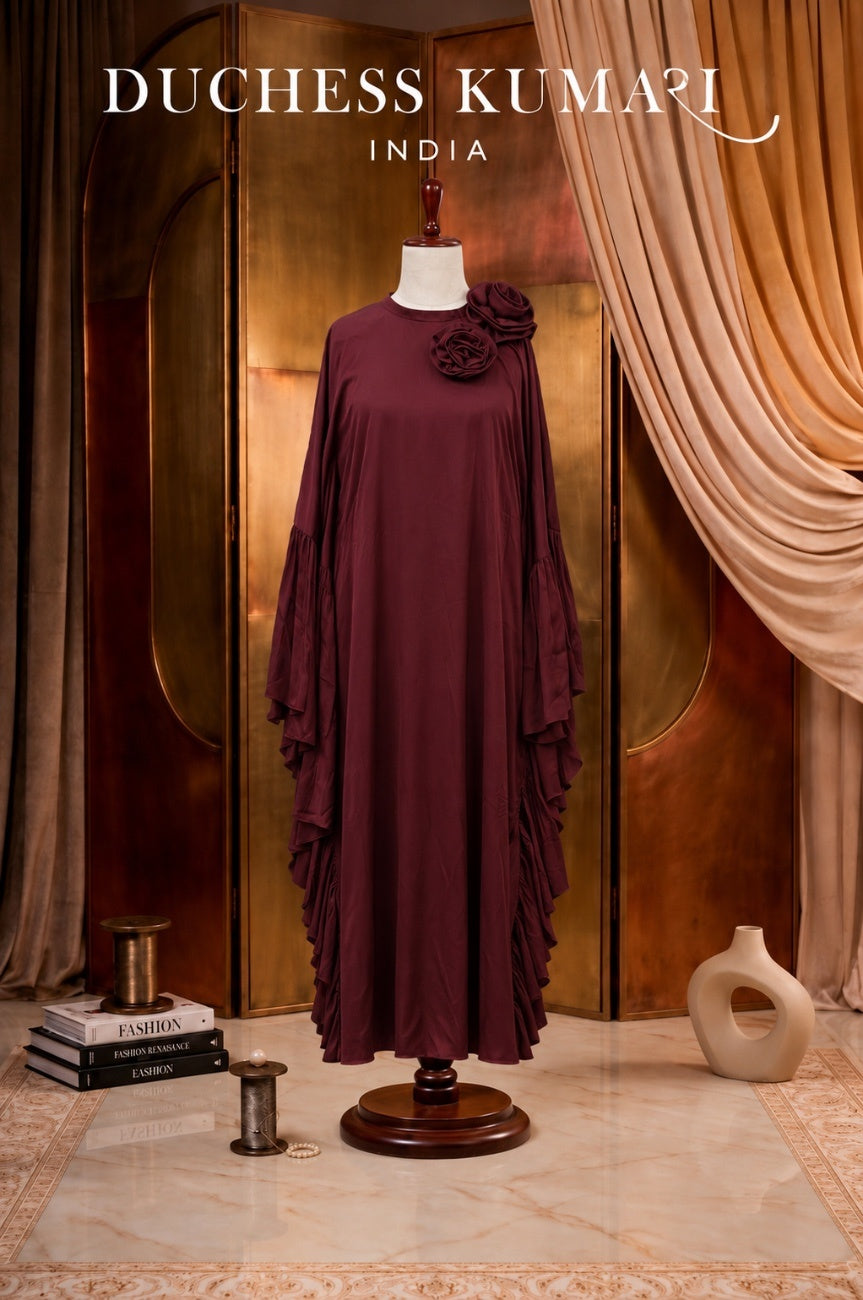 Bordeaux Rose Kaftan
