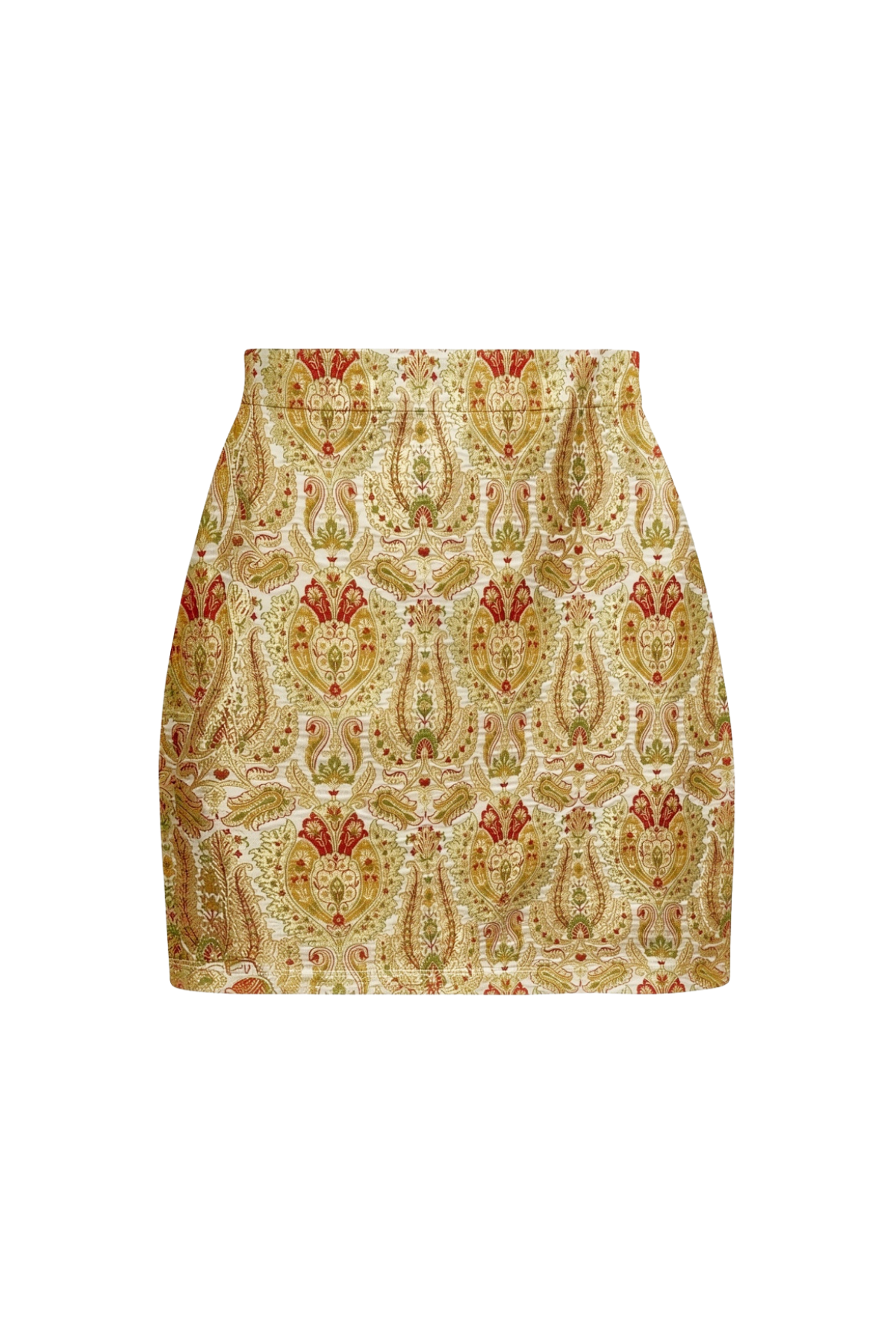 Regal Kinkhab Brocade A-line Mini Skirt