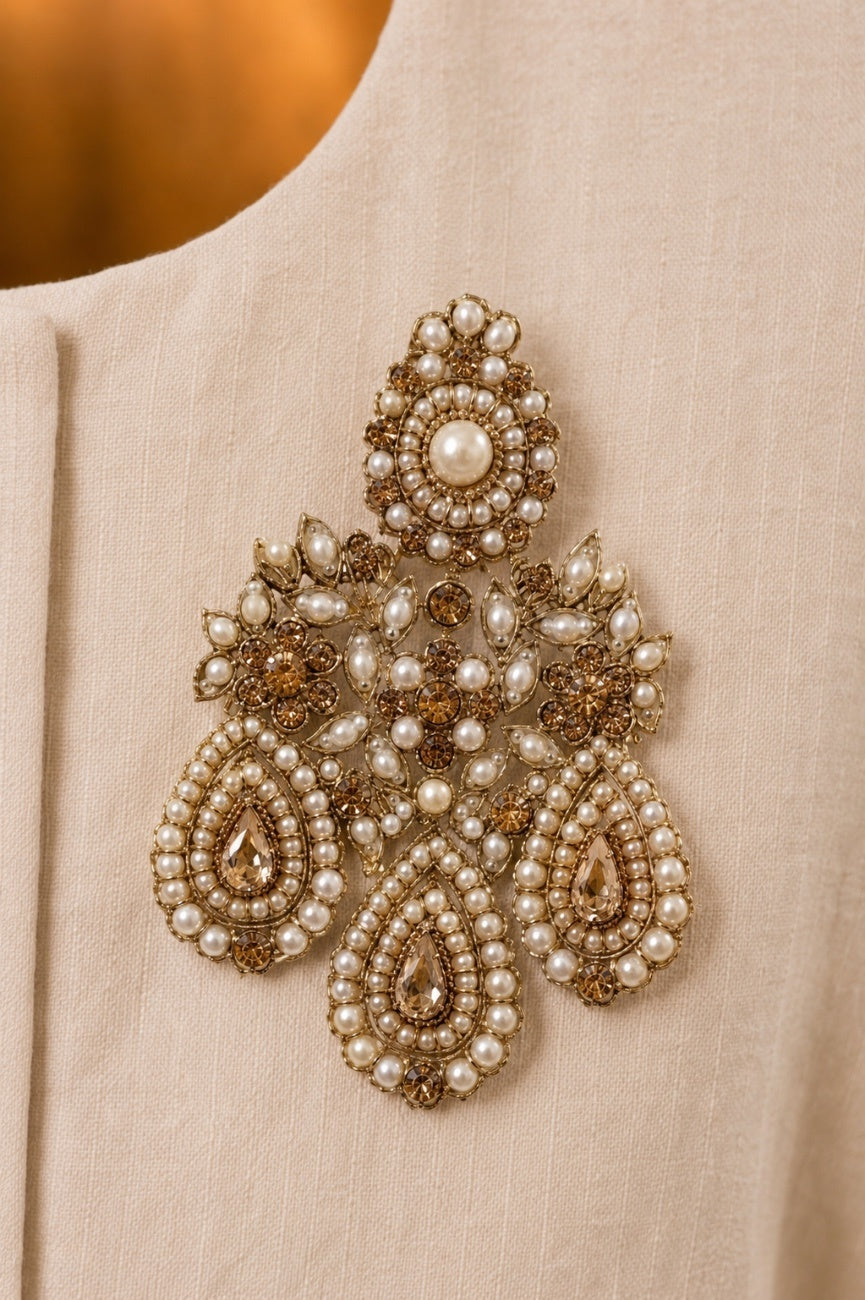 Zariah Ivory Pearl Harem Set