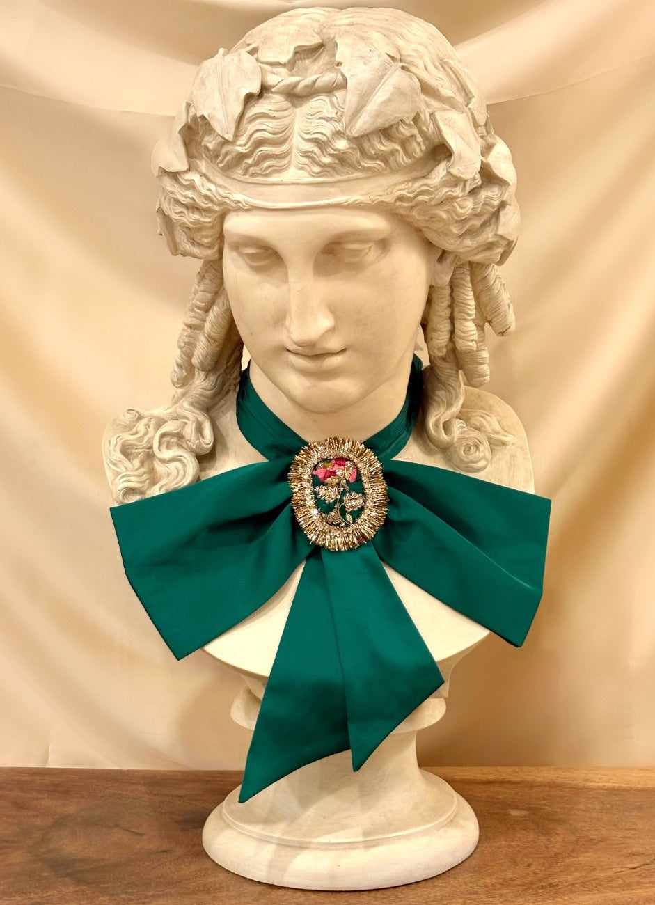The Duchess Kumari Green Bow The Duchess Kumari Green Bow