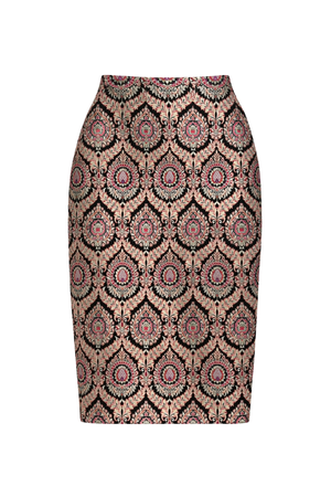 Baroque Brocade Mid-Length Skirt