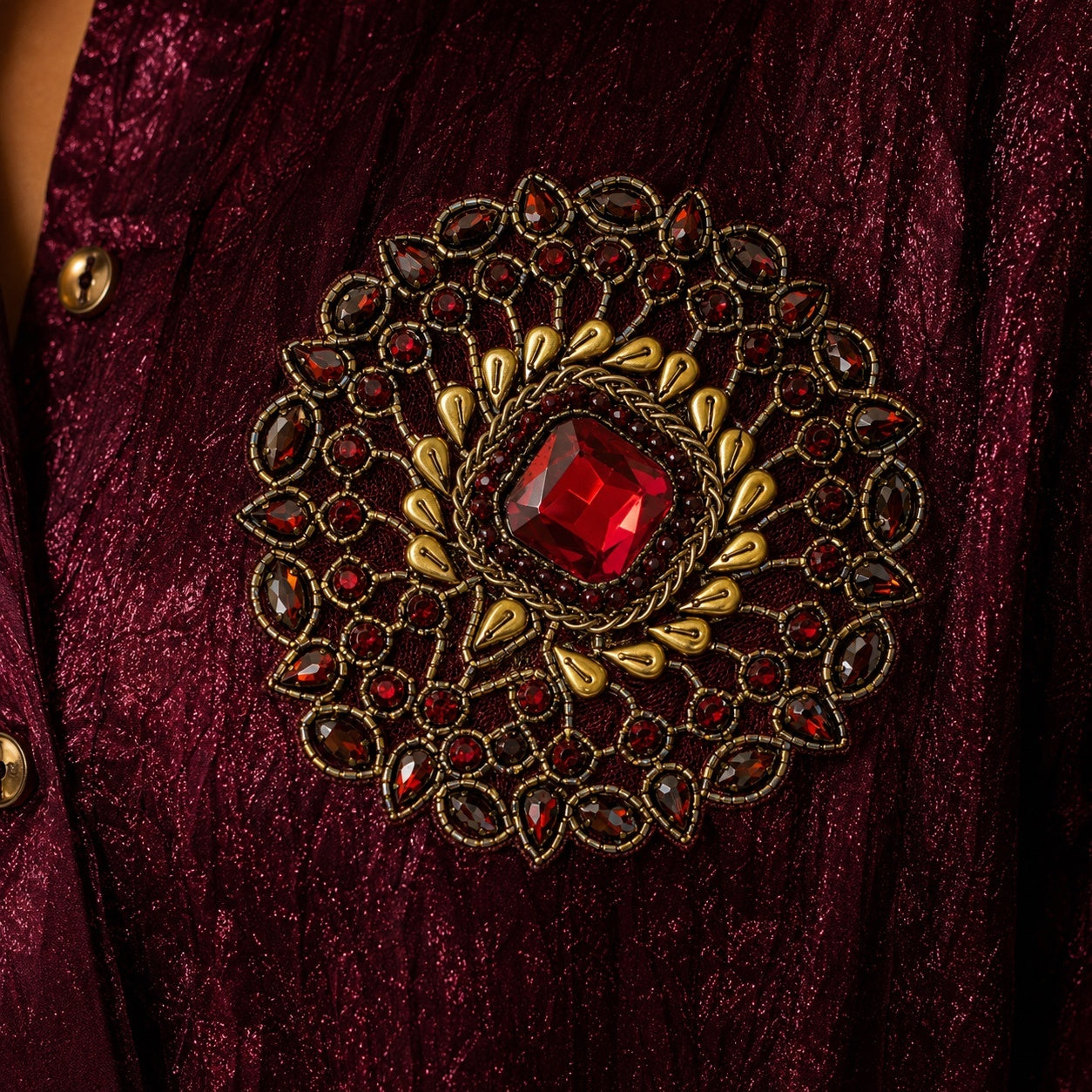Mirabelle Shirt ( Maroon )