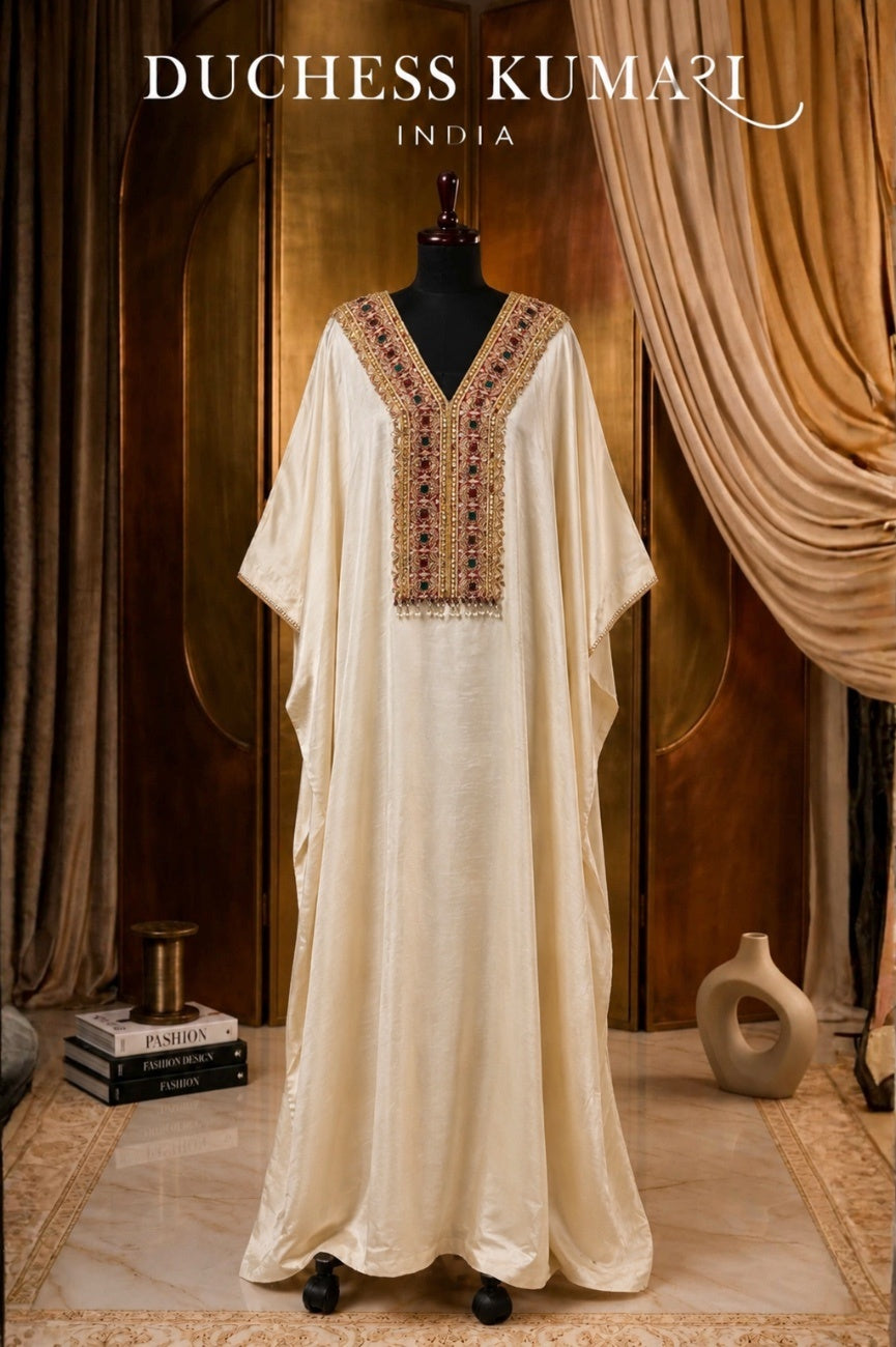Meherza Satin Kaftan