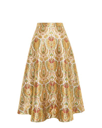 DK Jewel Embroidered T-Shirt With Inayat Brocade Skirt