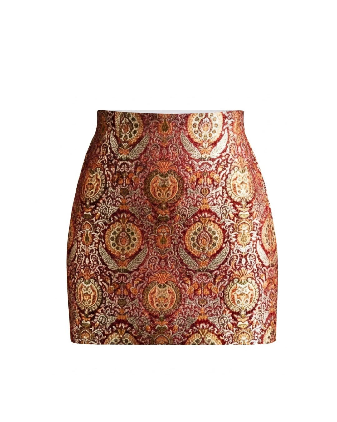 Rajkumari Brocade A-line Mini Skirt