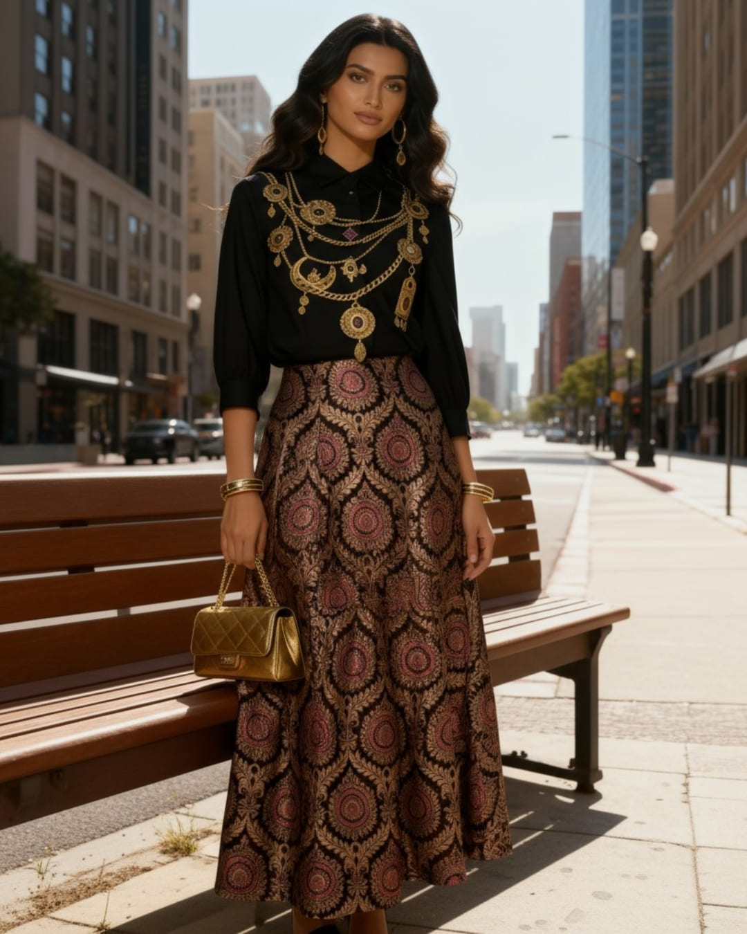 Black Inkstone Skirt