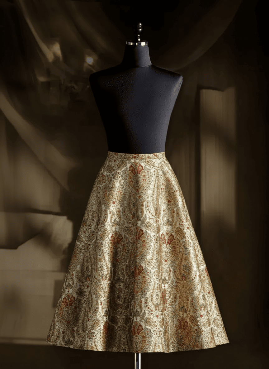 White Ivory Inayat Skirt - Second Image