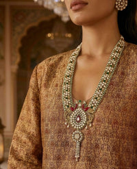Gold Brown Kumari Brocade Tunic