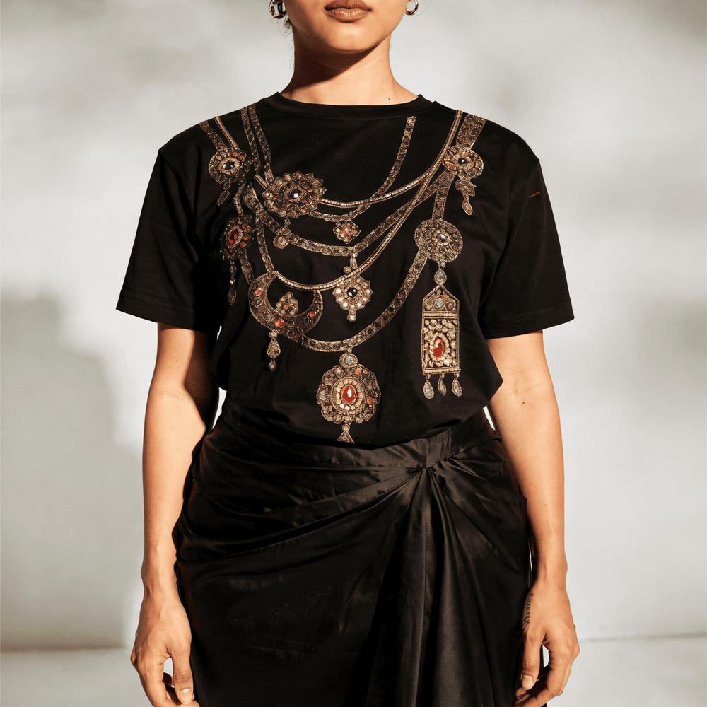 Noir Drape Skirt