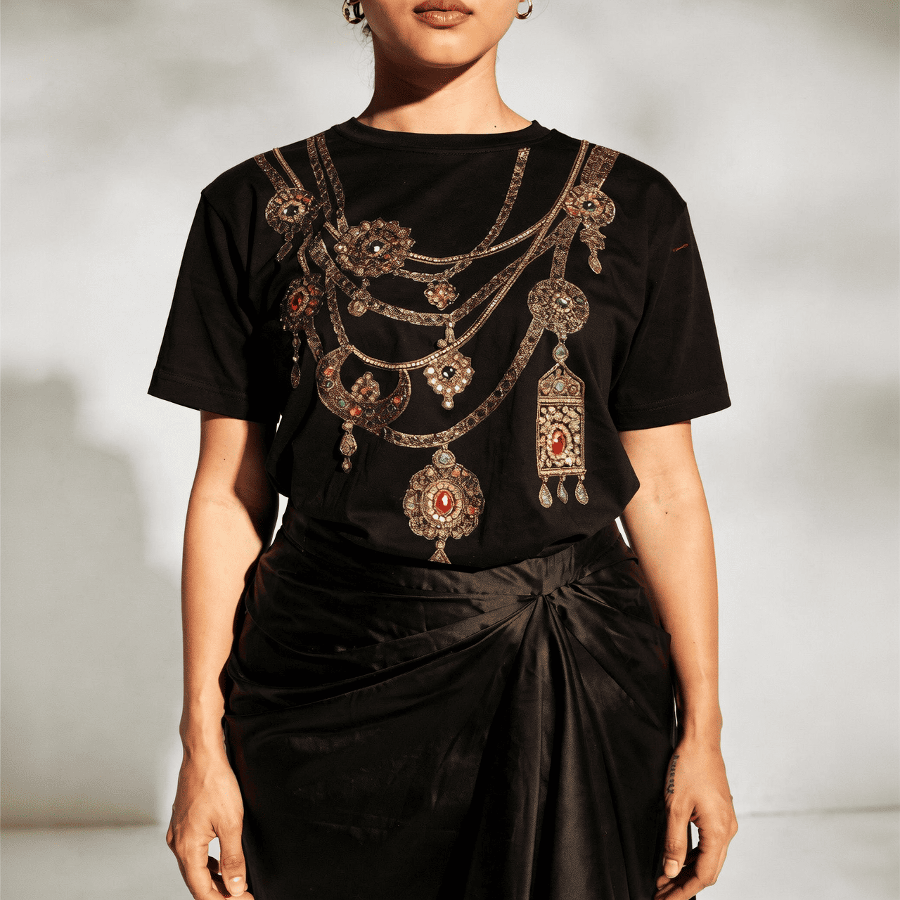 Noir Drape Skirt