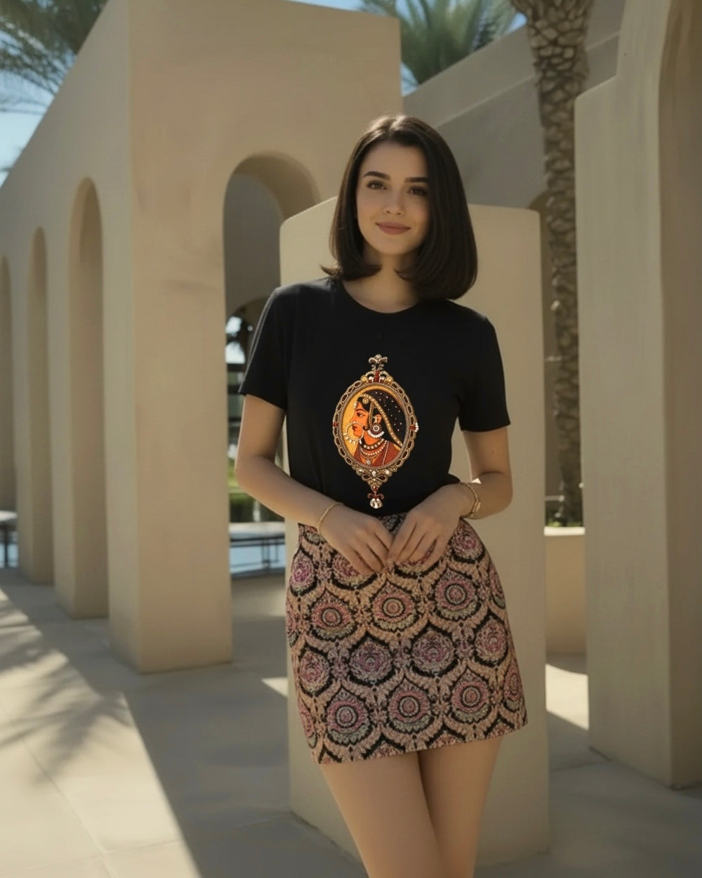 Black Padmini T-Shirt