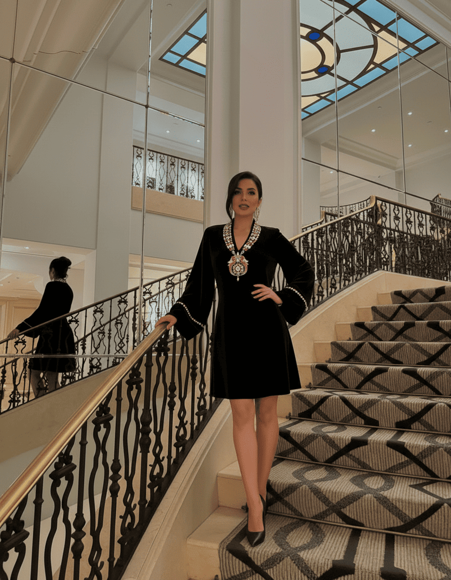 Velvet Royal Darbar Tunic