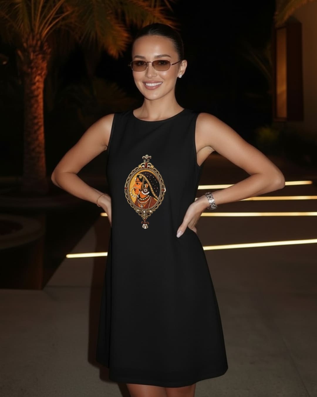 Black Padmini Tunic Dress Black / XXL Black Padmini Tunic Dress Black / XXL