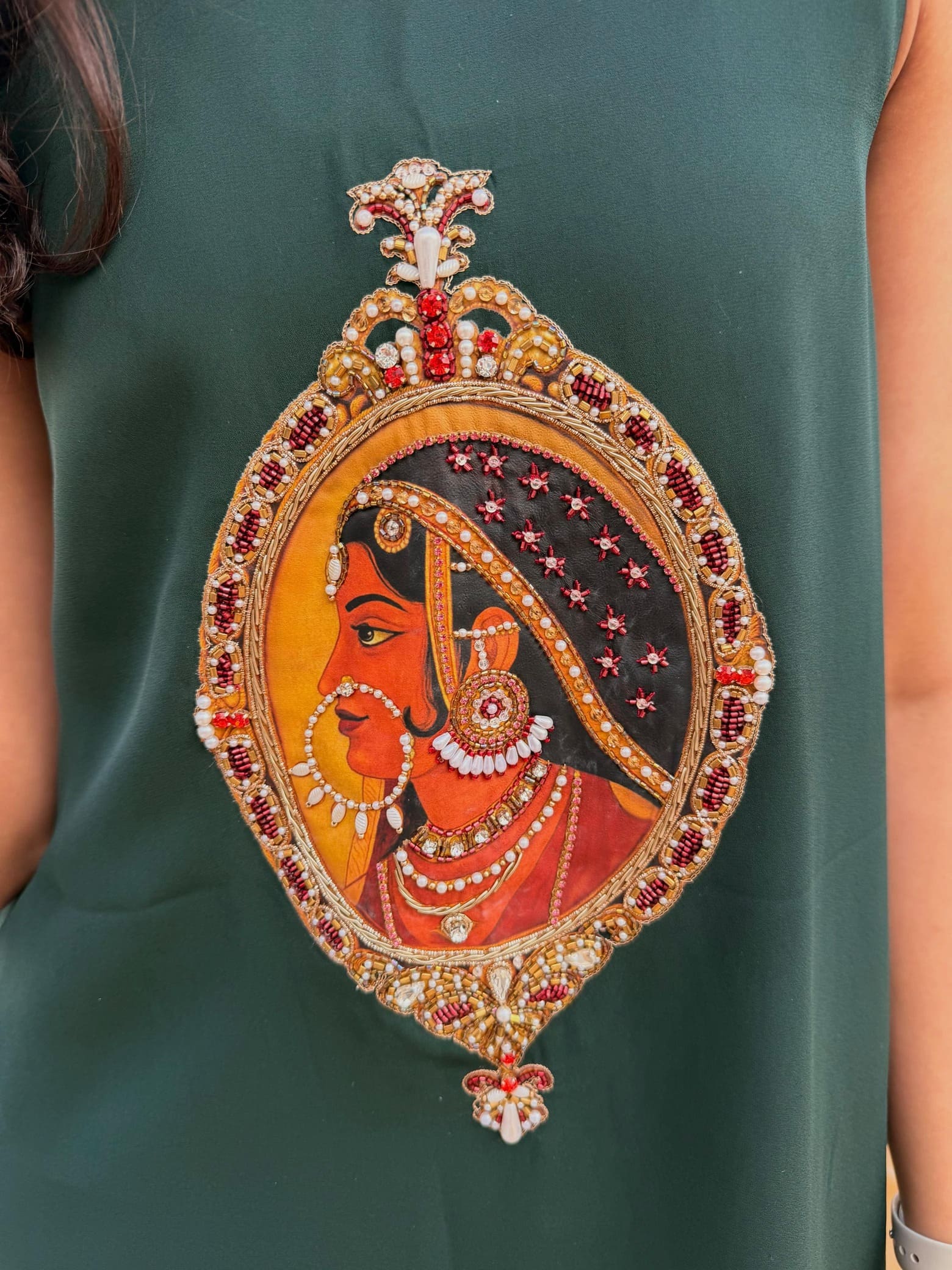 Bottle Green Padmini Tunic Dress