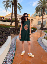 Bottle Green Padmini Tunic Dress