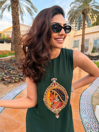 Bottle Green Padmini Tunic Dress