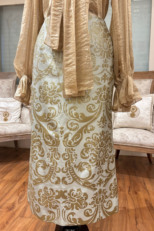Soft Green with Gold