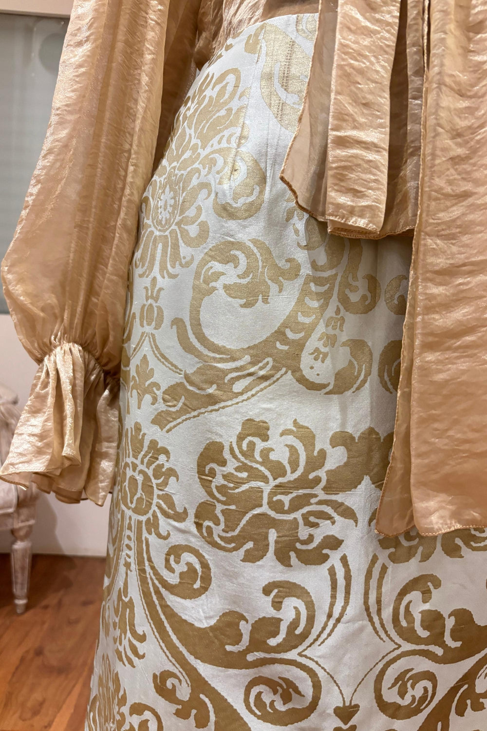 Verdelle Taffeta Skirt