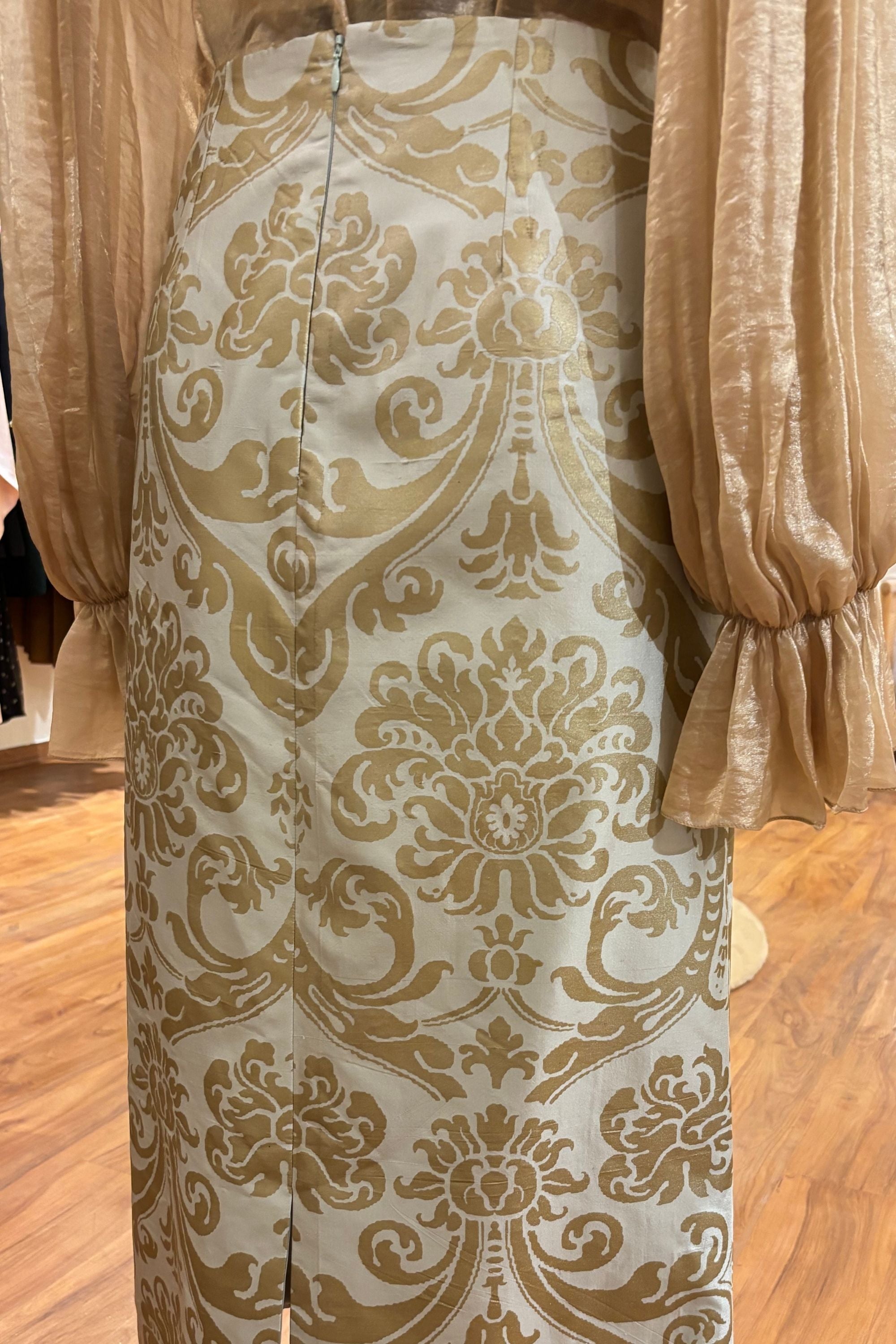 Verdelle Taffeta Skirt