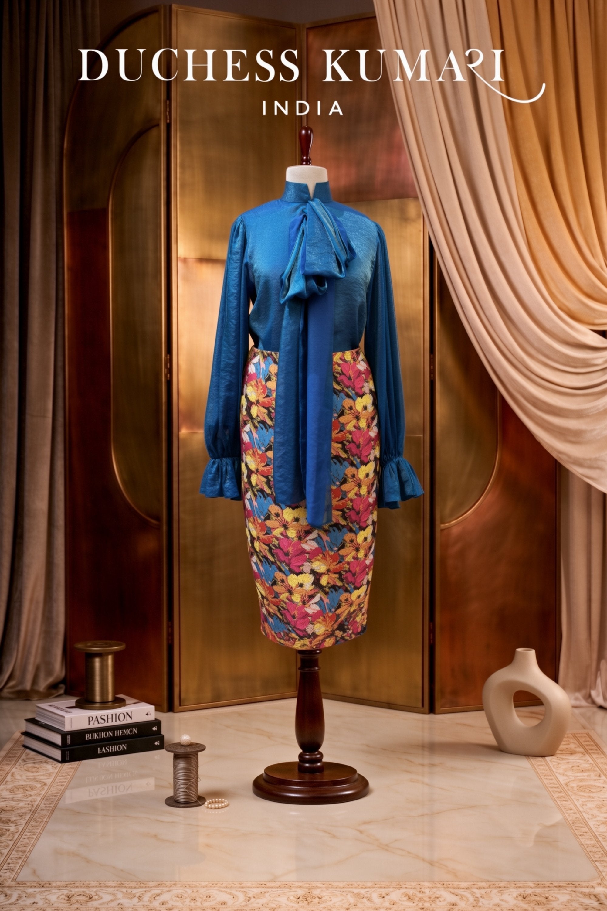Monroe Shirt Teal Blue