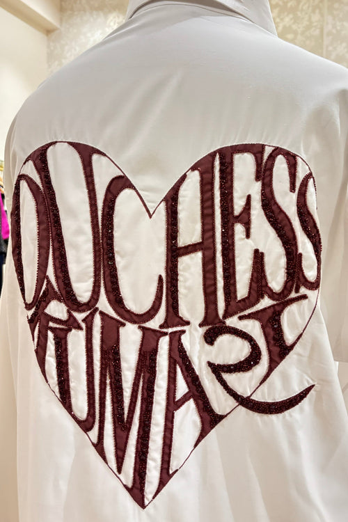 White with red heart detailing