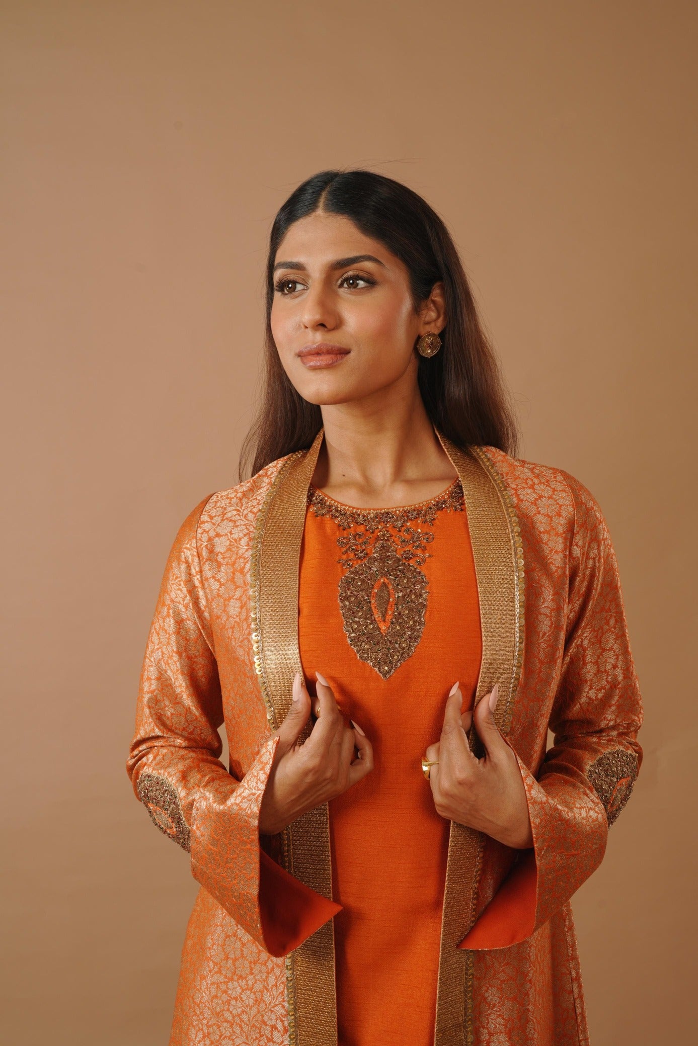 Kesariya Darbar Dress Set