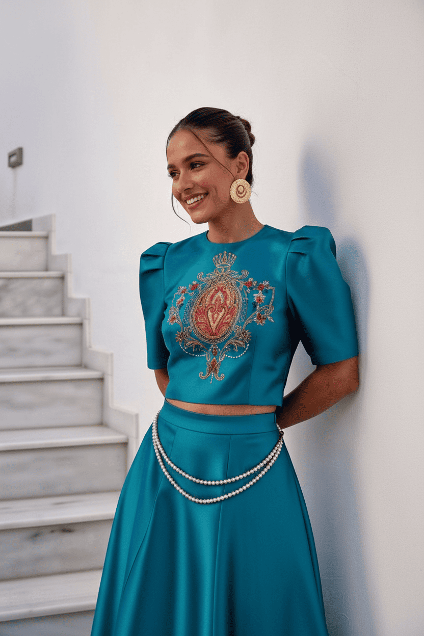 Teal Blue Emblem Set