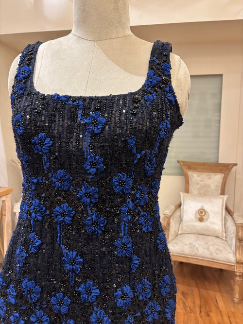 Midnight Black & Sapphire Blue