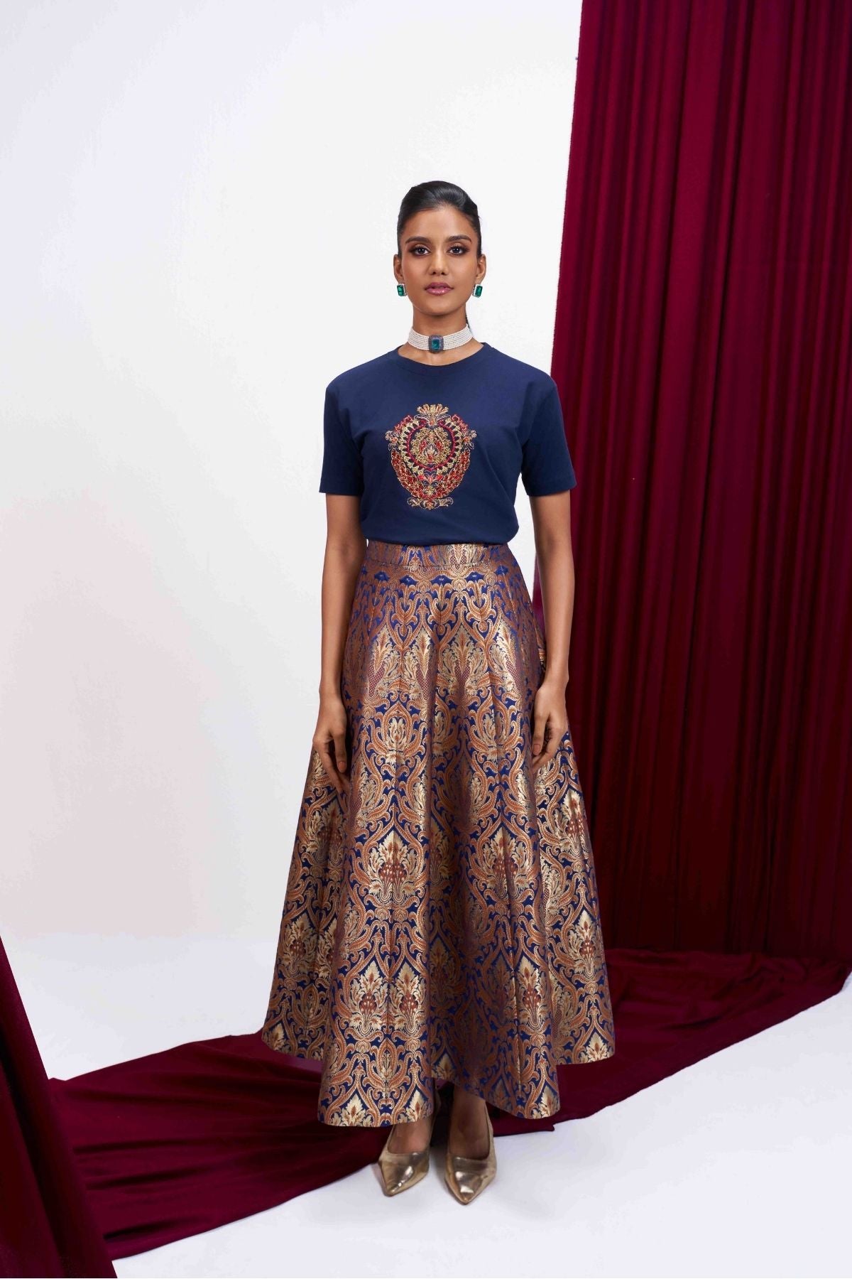Neelam Heirloom Brocade Set
