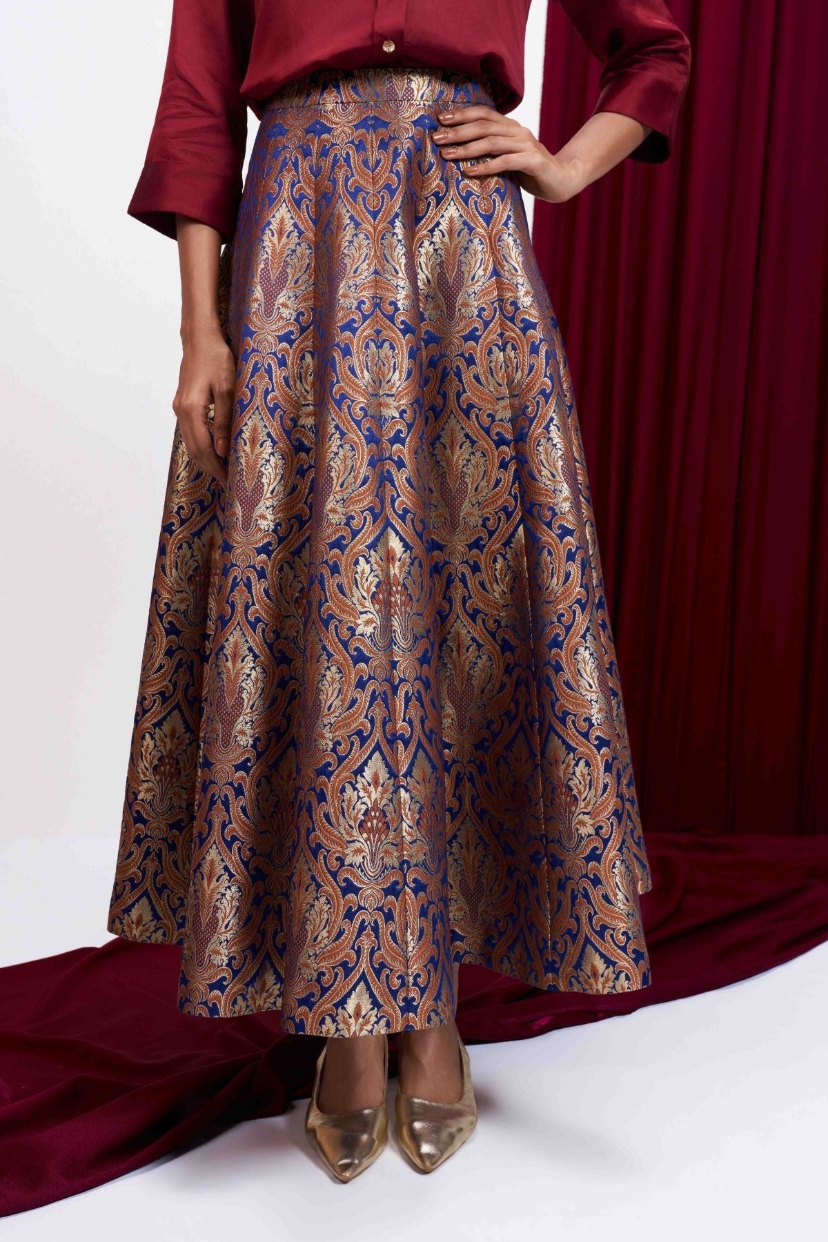 Mehrunnisa Brocade Skirt Set