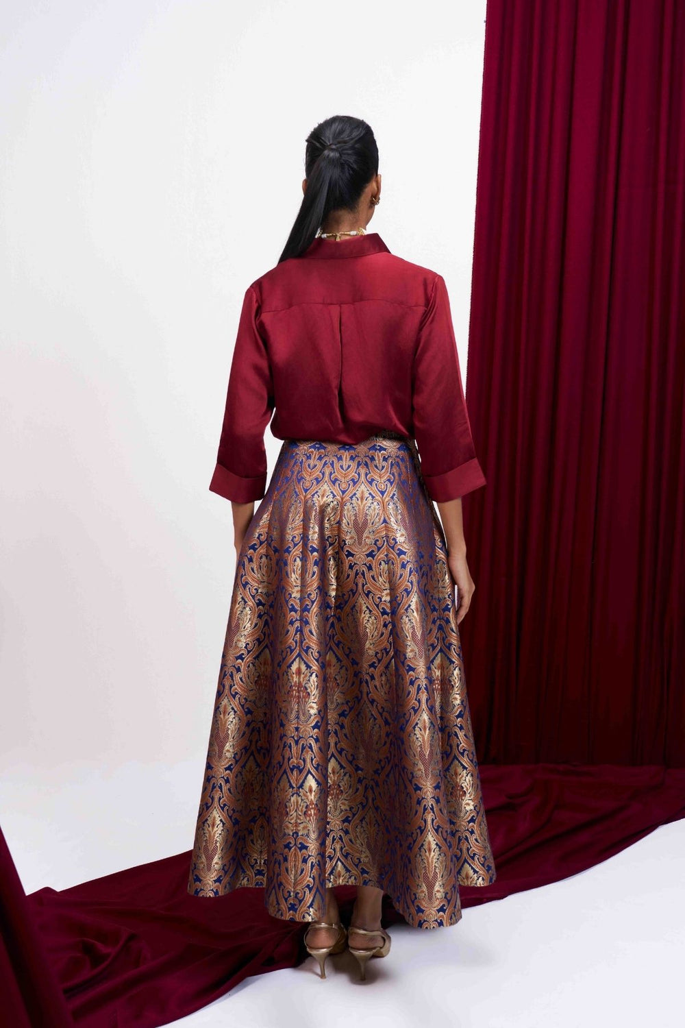 Mehrunnisa Brocade Skirt Set