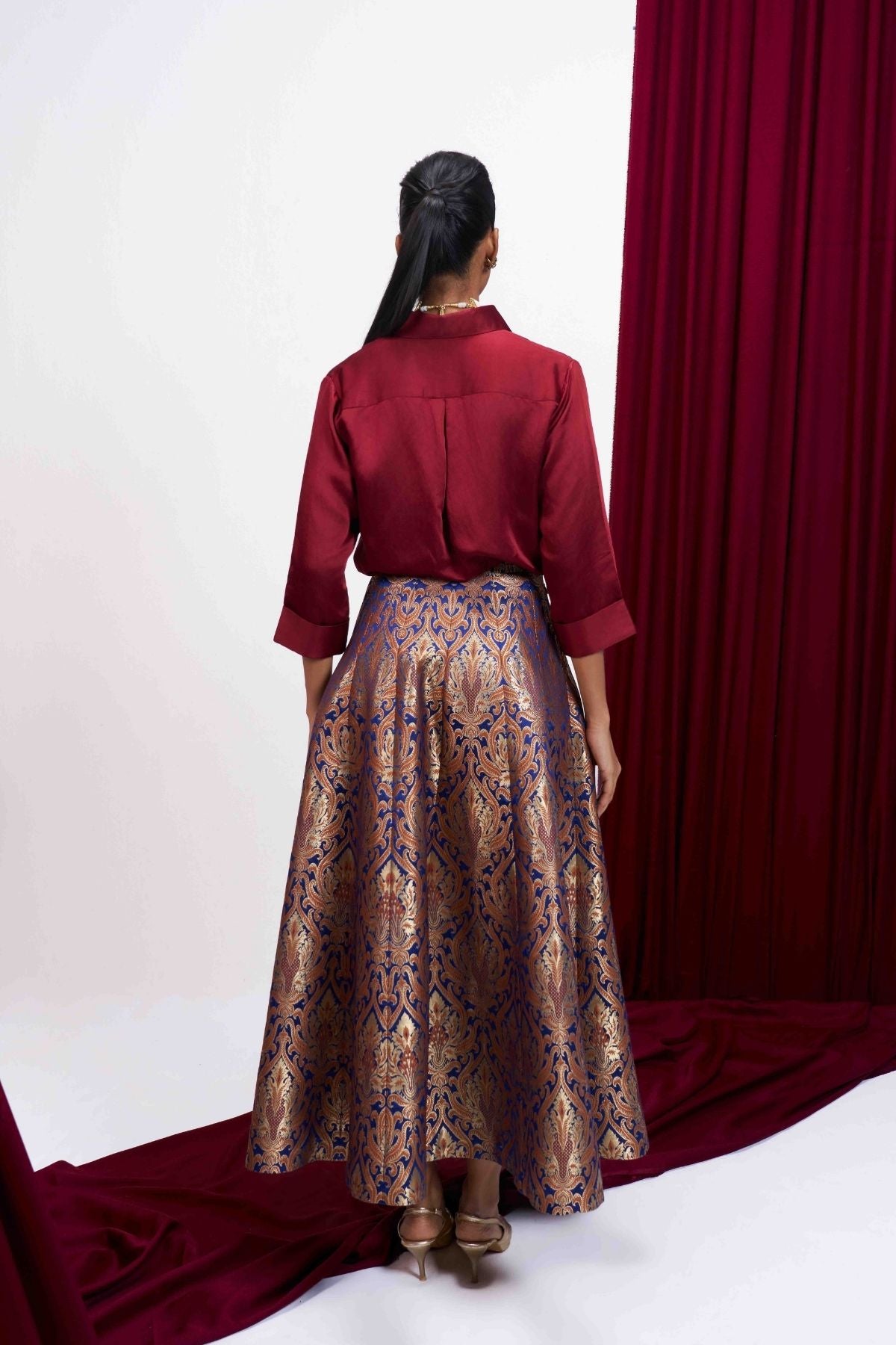Mehrunnisa Brocade Skirt Set