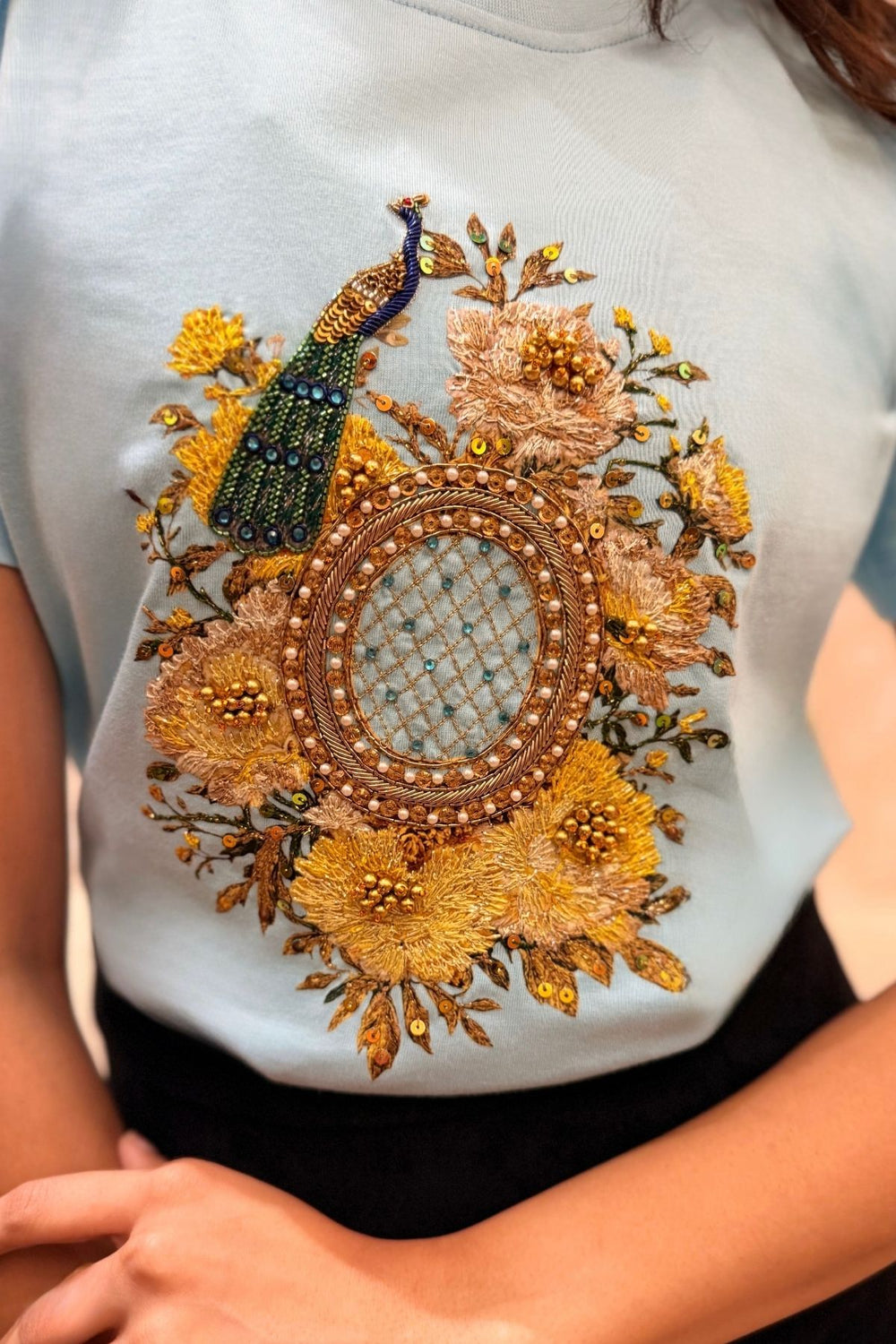 The Peacock Bloom T-Shirt - Second Image