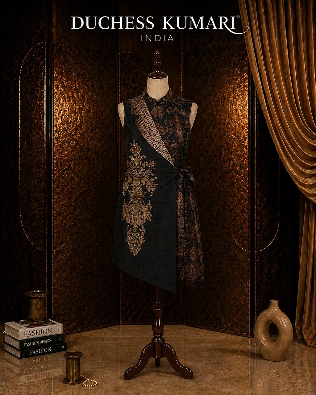 Nope-e-Kinkhab sleeveless Dress