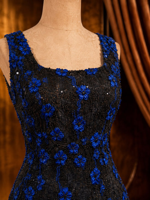 Midnight Black & Royal Cobalt Blue