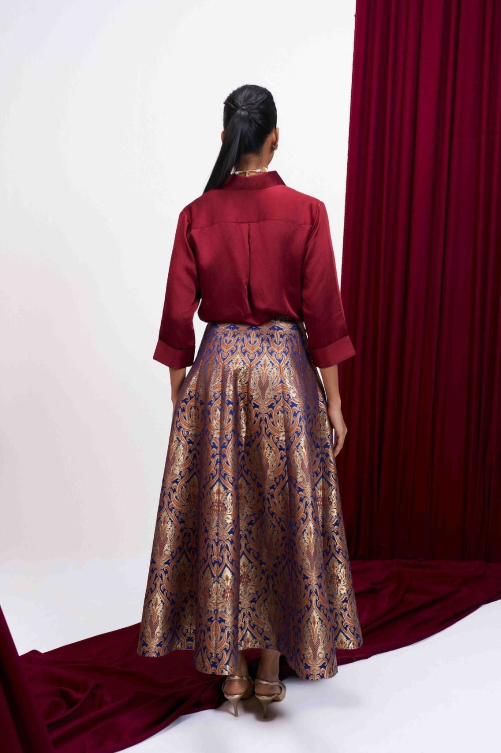 Sunheri Shirt - Maroon