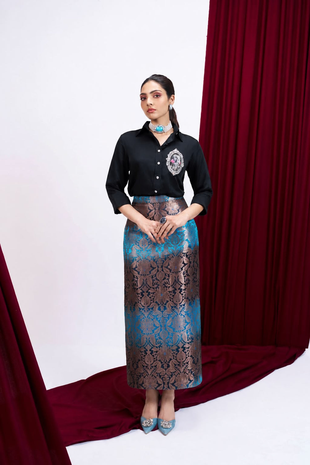 Rajkumari shirt - Black
